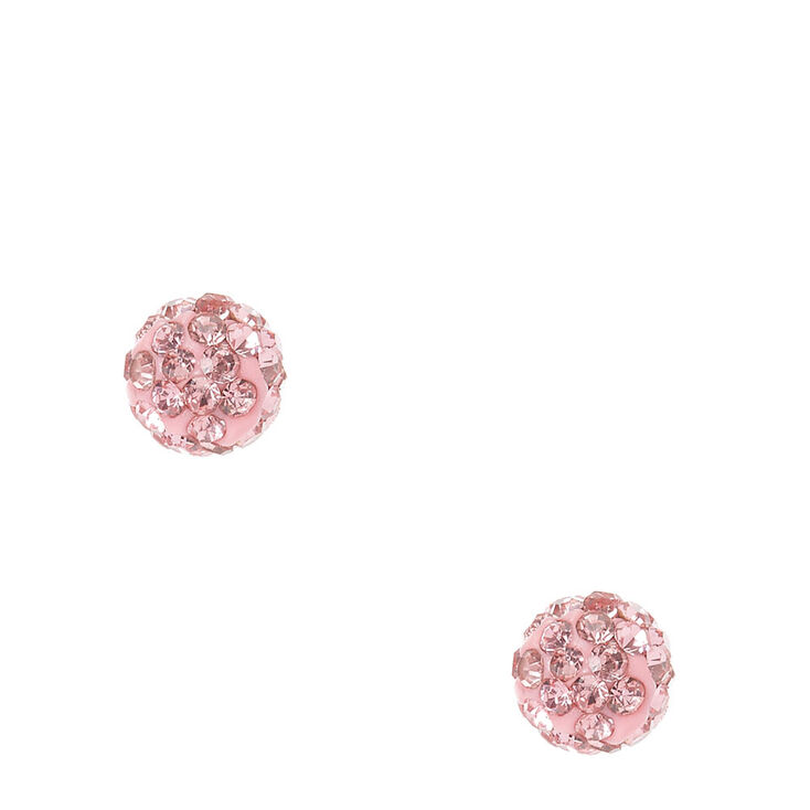 Fireball Stud Earrings - Pink,