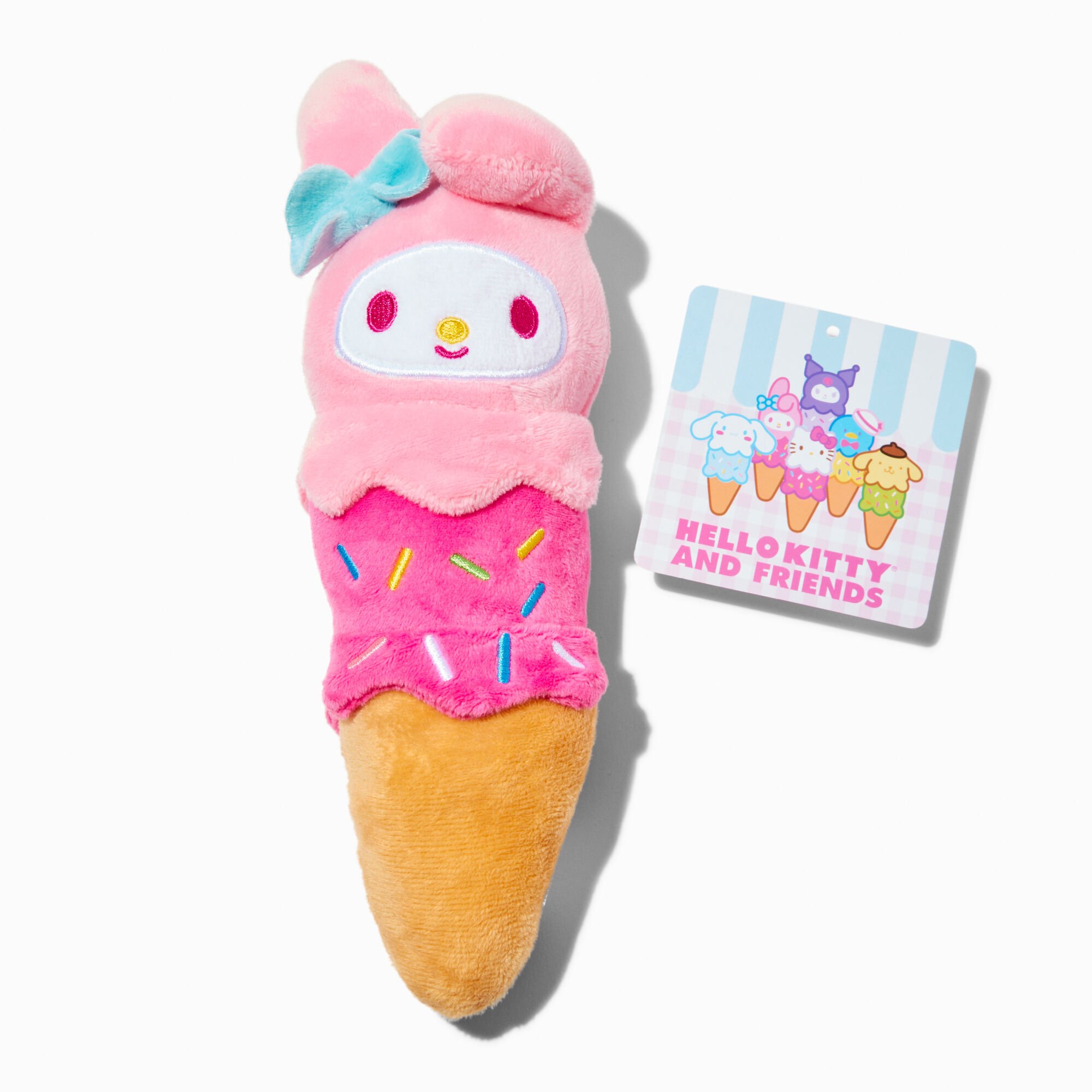 Claire s Hello Kitty And Friends My Melody 9 Ice Cream Cone Plush Toy The Shops at Willow Bend
