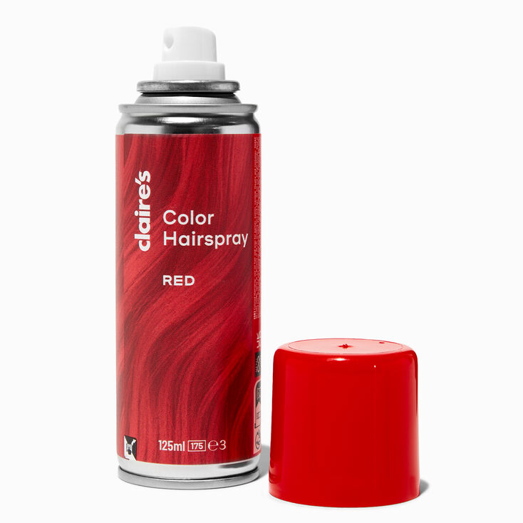 Spray pour cheveux couleur rouge,
