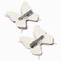 Claire&#39;s Club Purple Glitter Butterfly Hair Clips - 2 Pack,