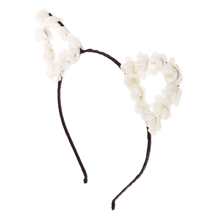 Flower Cat Ears Headband Ivory Claire S Us