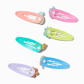 Claire&#39;s Club Summer Fruit Snap Hair Clips - 6 Pack,