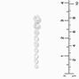 Silver Graduated Cubic Zirconia 3&quot; Linear Drop Earrings,