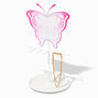 Pink Butterfly Jewelry Holder Tray,