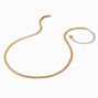 Collier de cha&icirc;ne queue de poisson d&eacute;licat couleur dor&eacute;e,