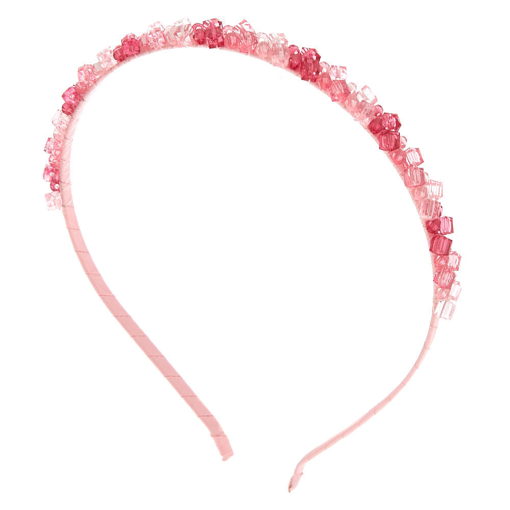 Rock Crystal Headband - Pink,