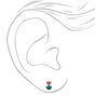 Sterling Silver Tulip Stud Earrings,