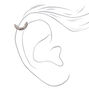 Silver 16G Crystal Curve Cartilage Earring,
