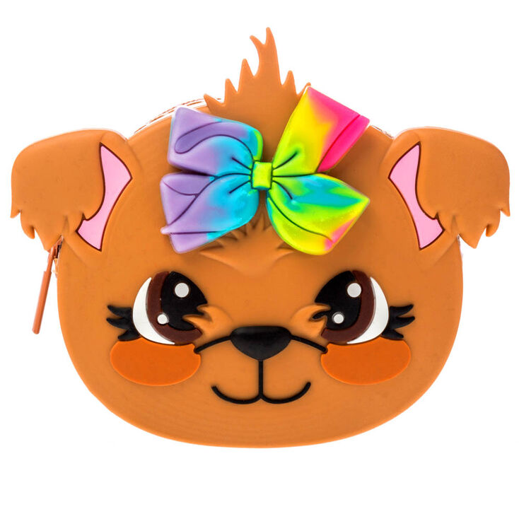 Jojo Siwa Bow Bow Silicone Coin Purse Brown Claire S