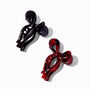 Black &amp; Tortoiseshell Bow Hair Claws - 2 Pack ,