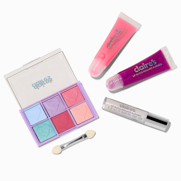 Palette compacte de maquillage et bo&icirc;te en fer violette licorne&nbsp;Y2K,