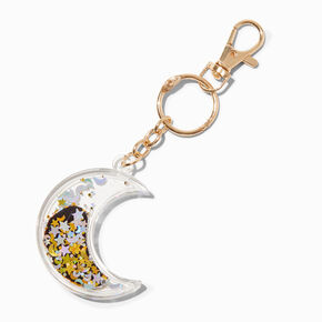 Moon Water-Filled Glitter Keychain,