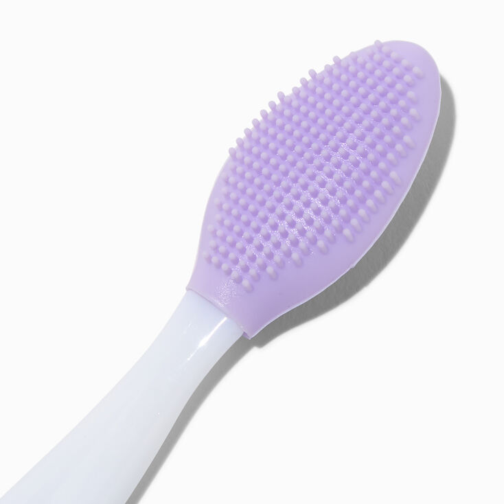 White &amp; Purple Dual-Ended Lip Scrub Brush,