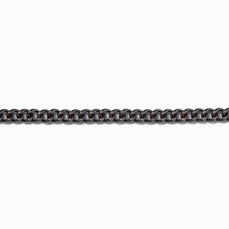 Hematite 3MM Curb Chain Link Bracelet | Claire's US