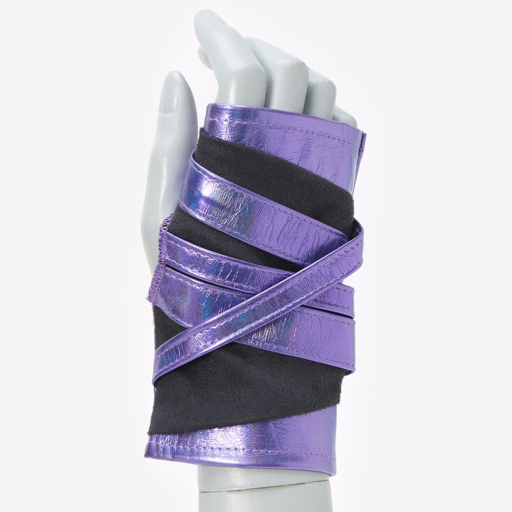 Oilslick Arm Warmers - Purple,