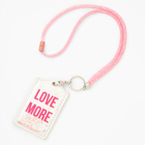 &quot;Love More&quot; Lanyard - Pink,