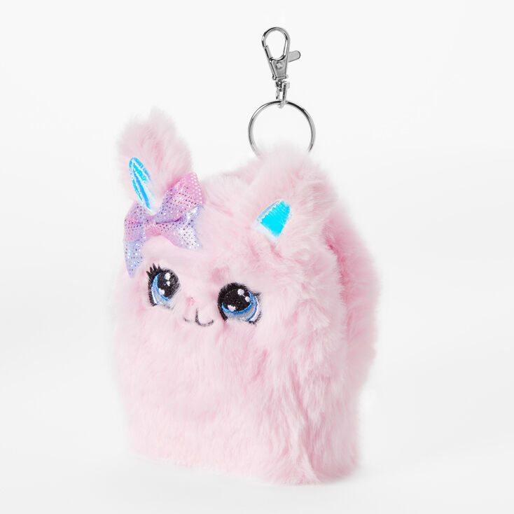 Cute Mini Elf Monster Plush Keychain Animal Pom Keyring Kids Car Key  Backpack