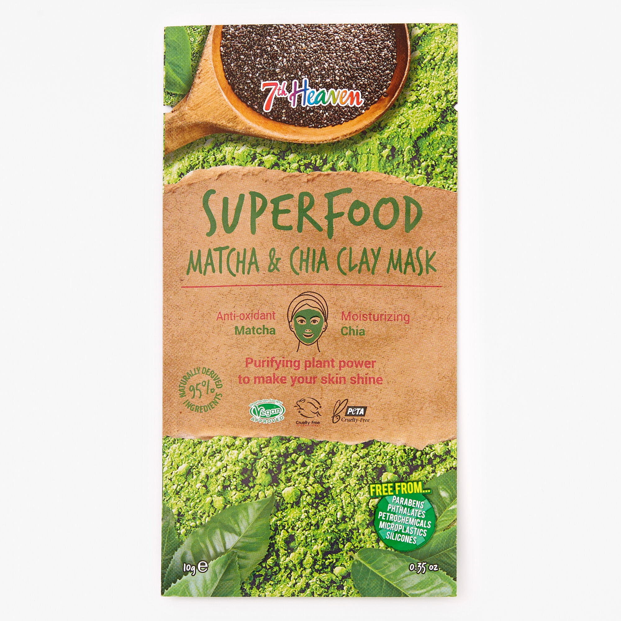 7th Heaven Superfood Matcha & Chia Face Mask,