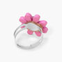 Pink Yin-Yang Flower Ring,