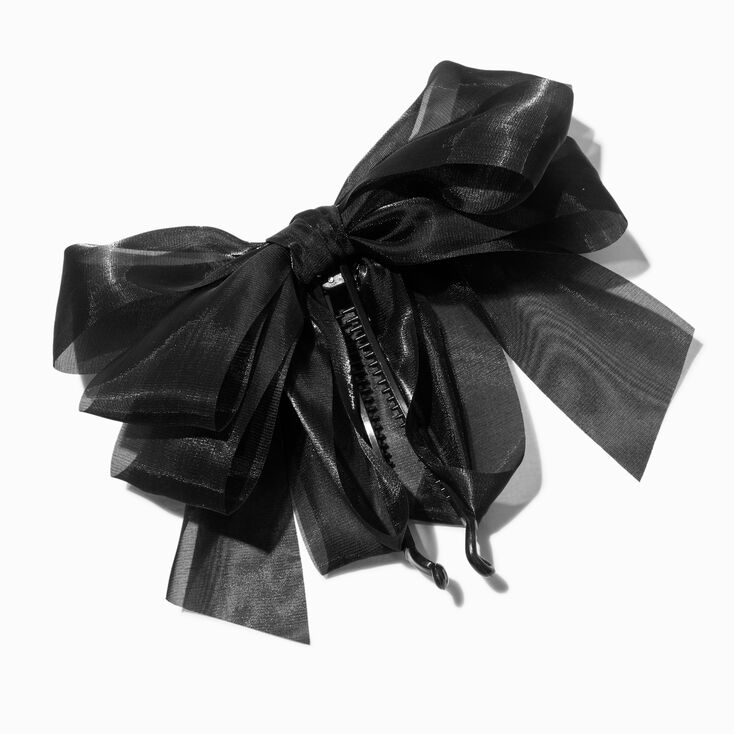 Black Bow Banana Hair Claw Clip,