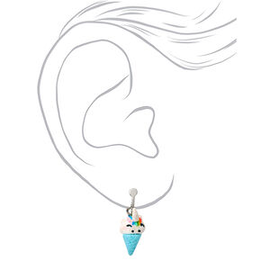 Glitter Ice Pop &amp; Ice Cream Clip-On Earrings - 3 Pack,