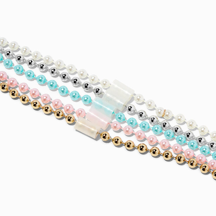 Claire&#39;s Club Fairy Motif Beaded Necklace Set - 5 Pack,