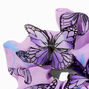 3-D Butterfly Purple Organza Hair Scrunchie,
