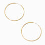 18K Gold Plated 30MM Sleek Hoop Earrings,