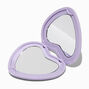 Purple Heart Compact Mirror ,