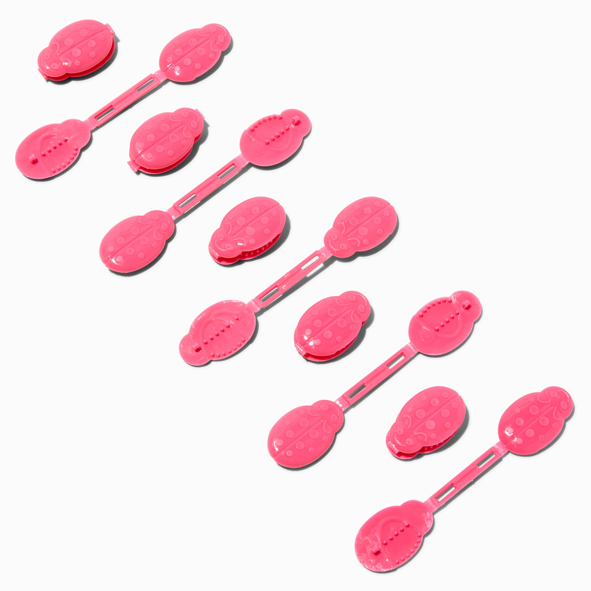 Confidence™ by Gabby Goodwin Gabby Bows Pink Little Lady Double-Faced Double Snap Hair Clips - 10 Pack,