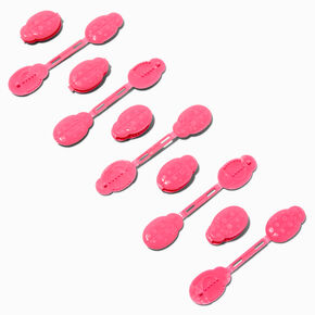 Confidence&trade; by Gabby Goodwin Gabby Bows Pink Little Lady Double-Faced Double Snap Hair Clips - 10 Pack,