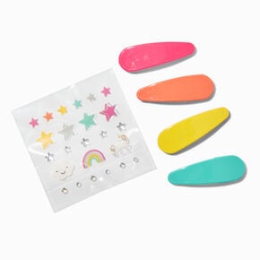 Claire&#39;s Club Make-It-Yourself Rainbow Snap Hair Clip Kit,