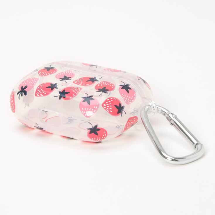 Pink Strawberry Earbud Case Cover - Compatible with Apple AirPods Pro&reg;,