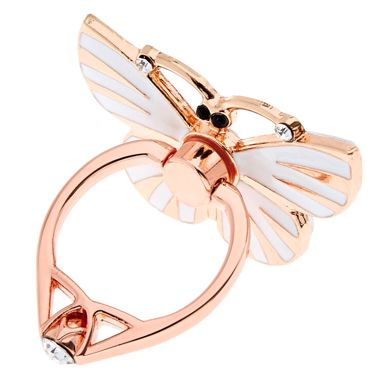 Rose Gold Butterfly Ring Stand,