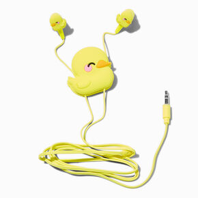 Yellow Chick Silicone Earbuds &amp; Winder,