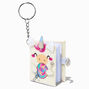 Chubby Unicorn Lollipop Mini Diary Keychain,