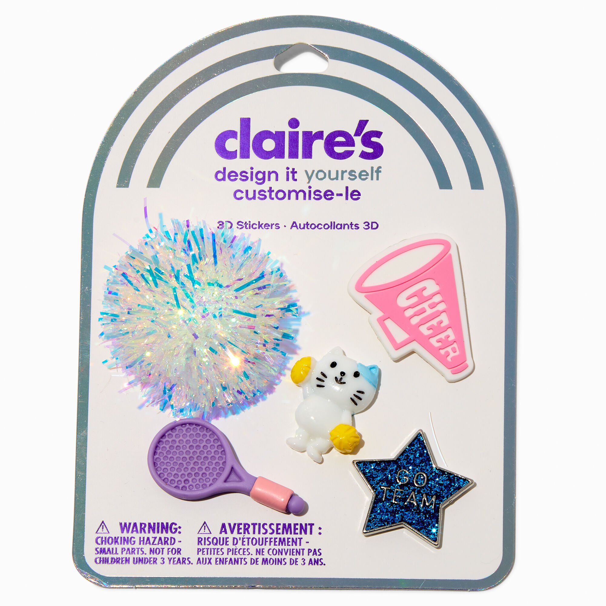 DIY 3D Sporty Stickers - 5 Pack,