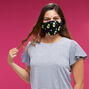 Masque en coton noir imprim&eacute; avocat - Adulte,