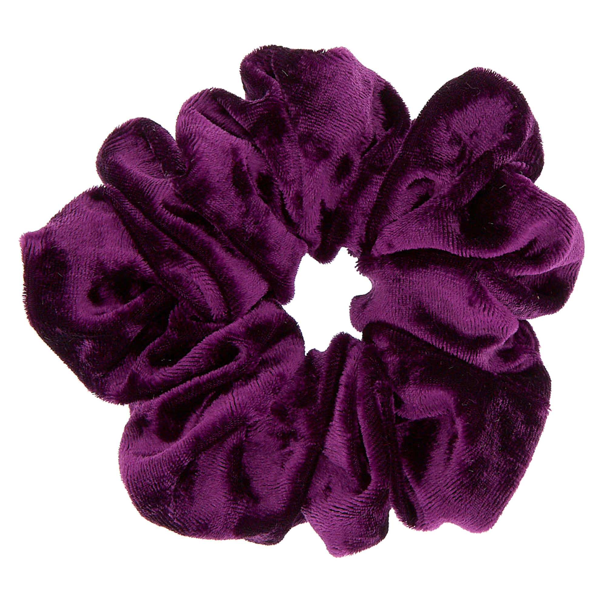 Velvet Hair Scrunchie Purple Claire S Us
