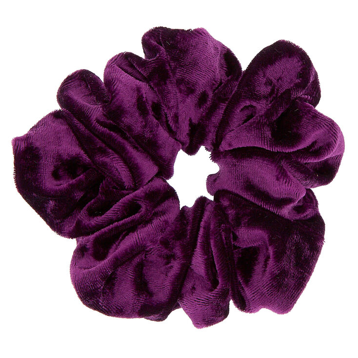 Claire's Chouchou imitation velours violet