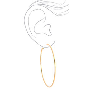 Gold-tone Graduated Hoop Earrings - 3 Pack,