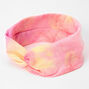 Pink &amp; Yellow Tie Dye Twisted Headwrap,