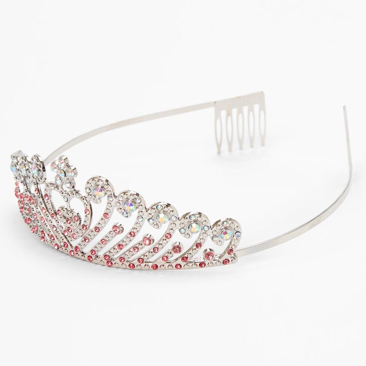 Claire&#39;s Club Pink Ombr&eacute; Heart Tiara,