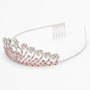 Claire&#39;s Club Pink Ombre Heart Tiara,