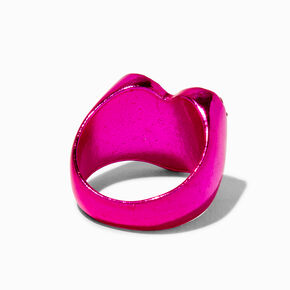 Pink Bling Heart Ring,