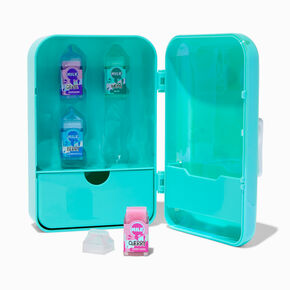 Strawberry Beverage &amp; Critters Iridescent Fridge Lip Balm Set - 4 Pack,
