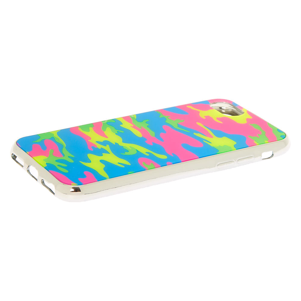 Neon Rainbow Camo Phone Case - Fits iPhone 6/7/8,