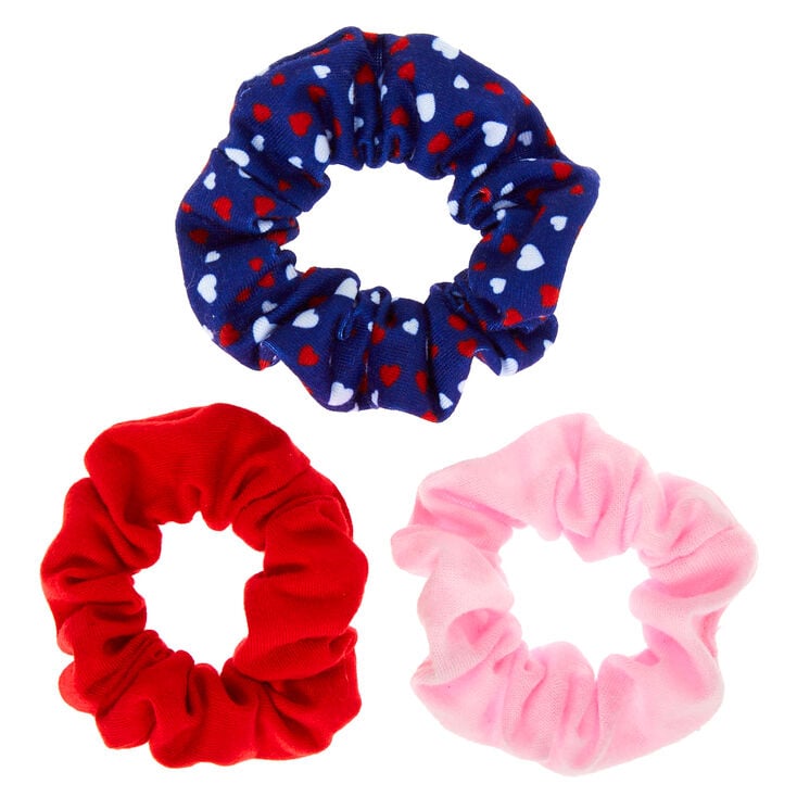 Claire&#39;s Club Small Heart Hair Scrunchies - 3 Pack,