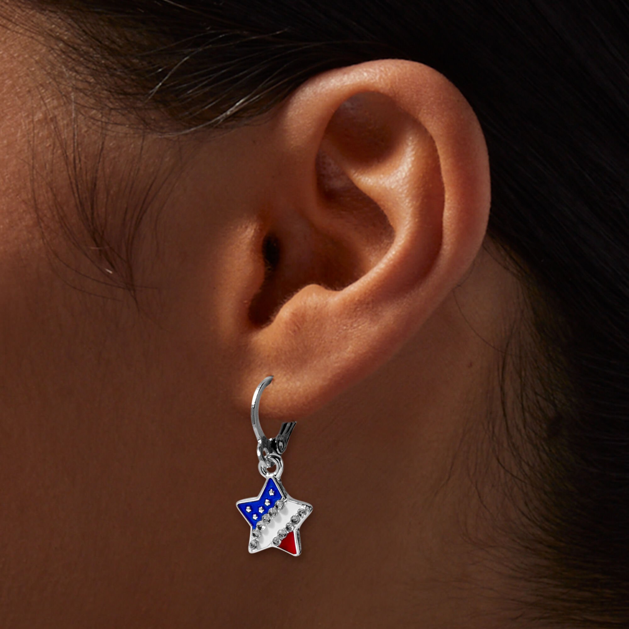 Stars & Stripes Patriotic Earring Set - 9 Pack,