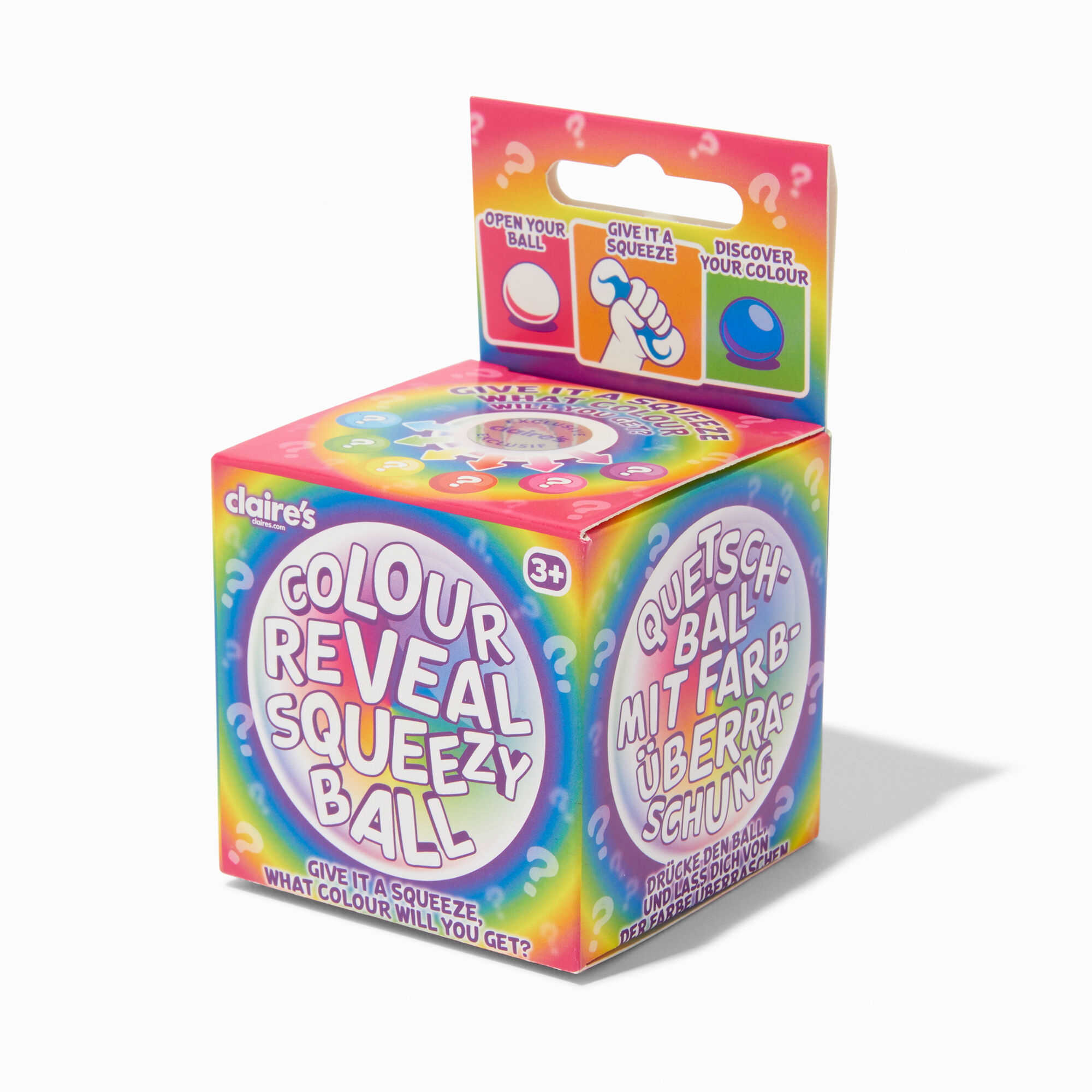 Jouet fidget en exclusivité chez Claire's boule anti-stress avec révélation de couleur - Les modèles peuvent varier,